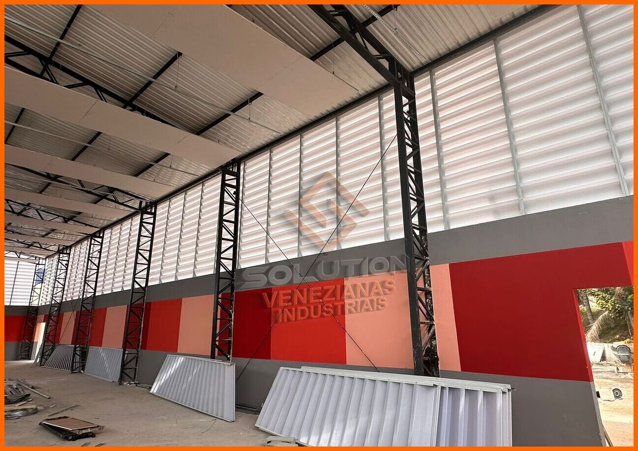 veneziana industrial transmissão luz