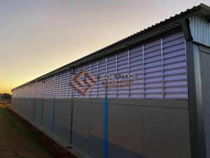 Veneziana Industrial Integrando Veneziana Industrial Integrando Design em Sua Fábrica com ventilação e estética