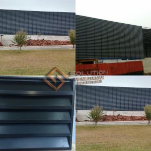 Veneziana Industrial Desempenho em Climas Úmidos com ventilação eficiente e durabilidade