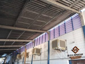 Veneziana Industrial Reduz Custos Veneziana Industrial Reduz Custos com ventilação eficiente e menor consumo de energia