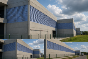 Janelas Industriais instaladas em galpão e fábrica, oferecendo ventilação natural, entrada de iluminação, conforto térmico e soluções eficientes para ambientes industriais.